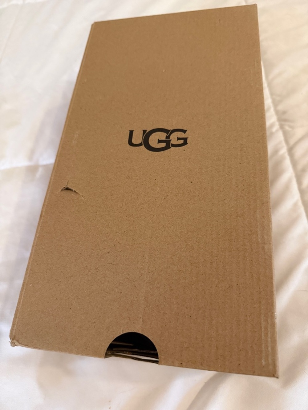 UGG Women's Gray Plush Shearling Slide Slippers Size 6 NWT - Picture 3 of 5